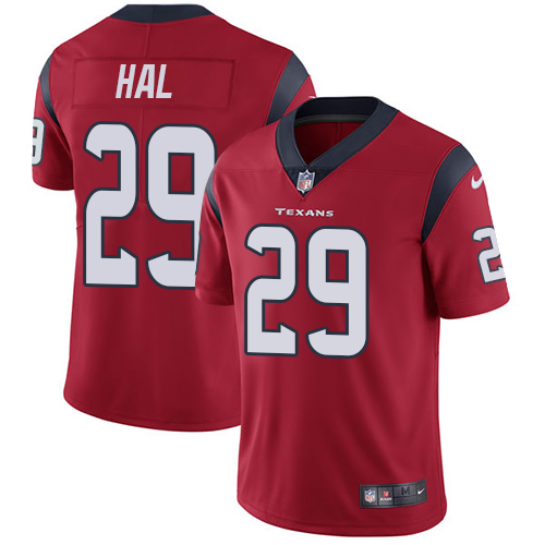Nike Texans #29 Andre Hal Red Alternate Men's Stitched NFL Vapor Untouchable Limited Jersey - Click Image to Close